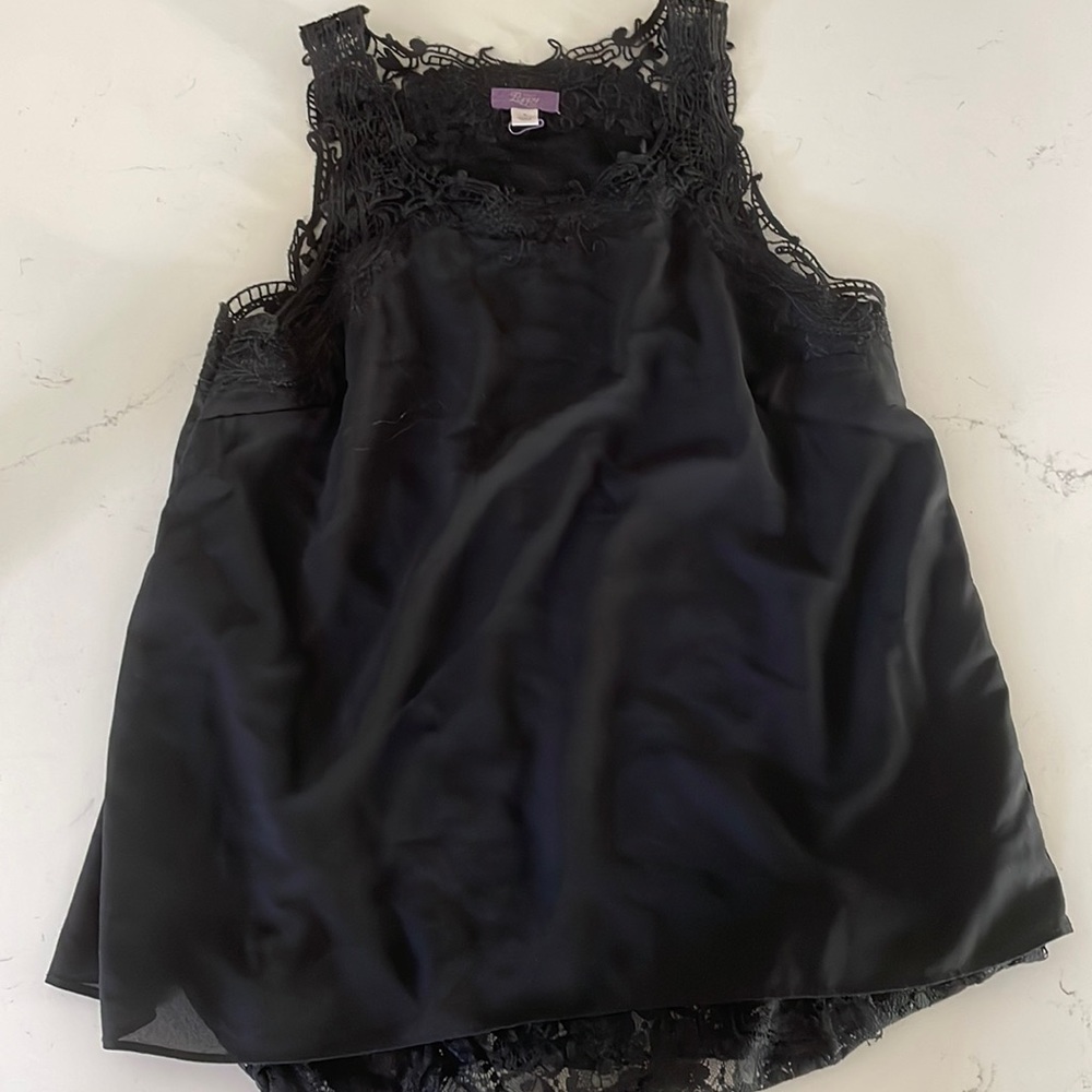 Lace black blouse